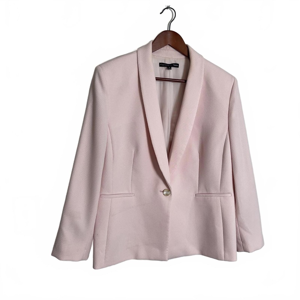 Barbie Pink Business Casual Blazer Jacket Women's Size 16 | Preppy Contemporary